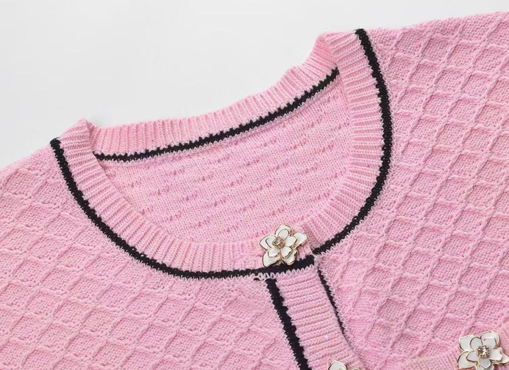 Rosalie Pink Tweed Set