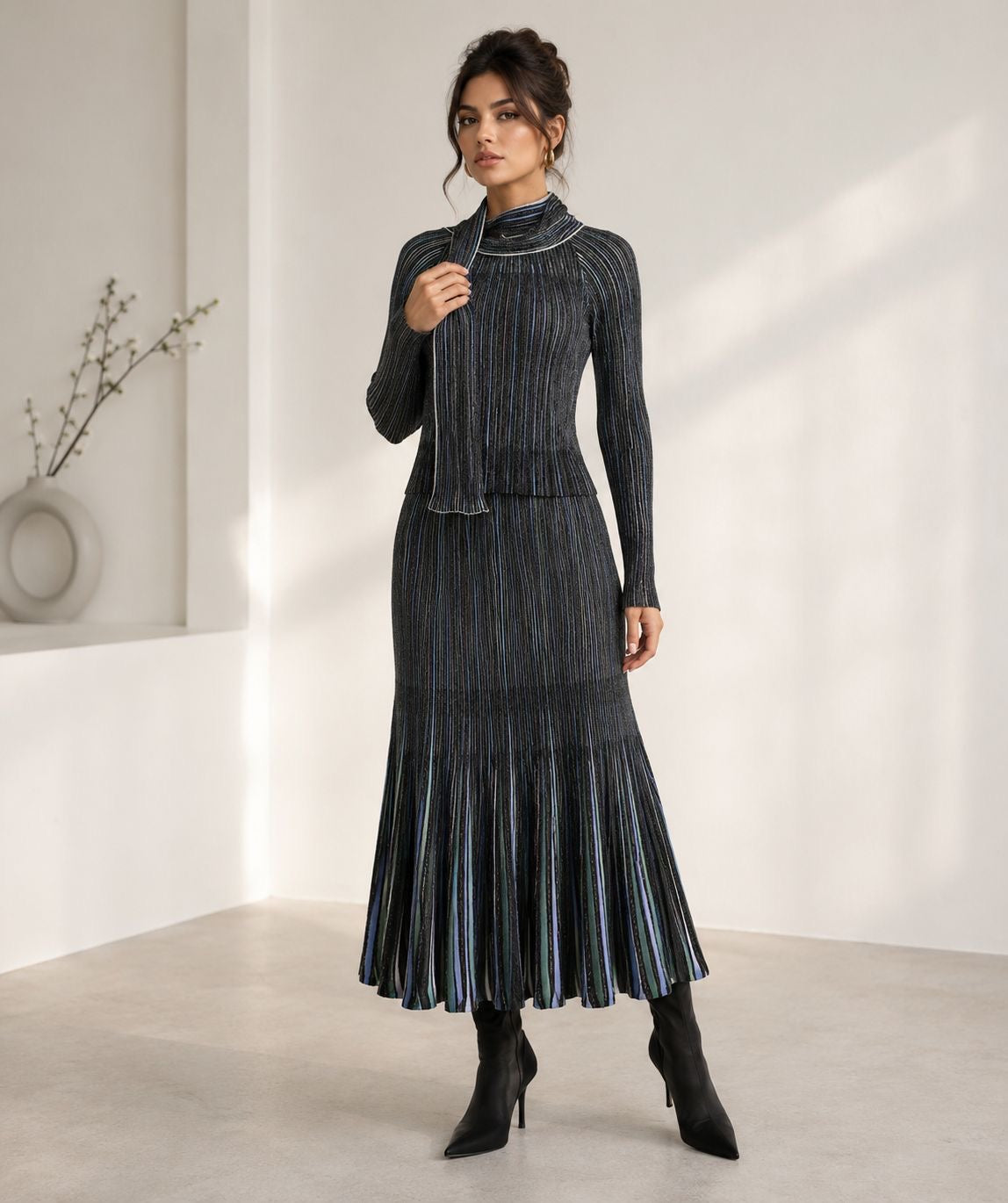 Celestina Shimmer Knit Set
