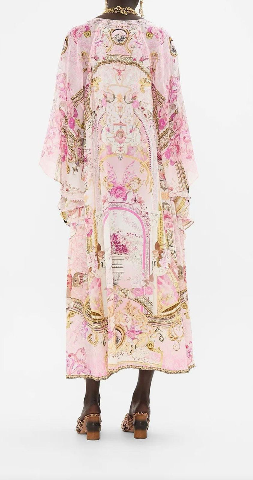 Château Rosé Silk Kaftan