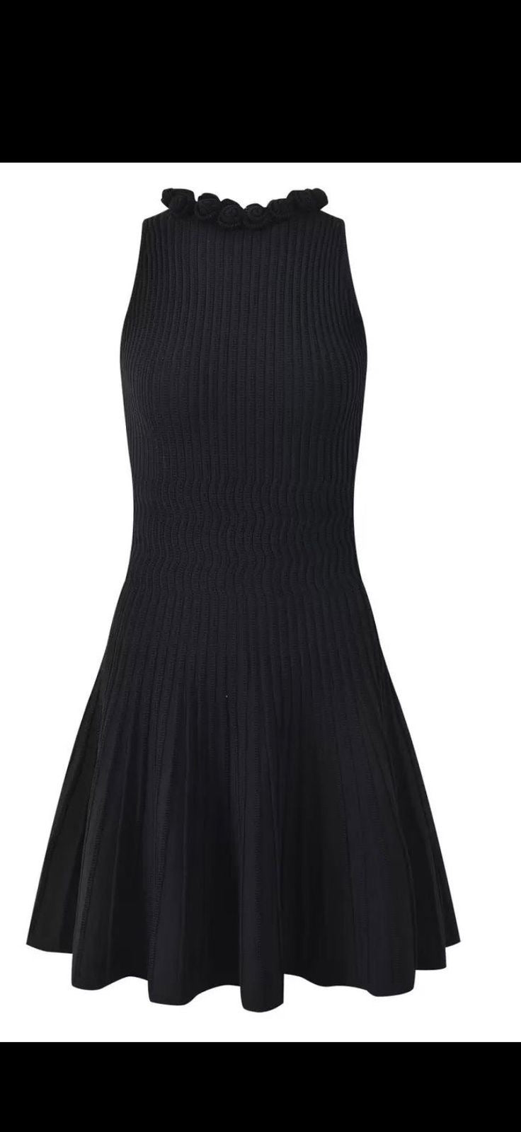 Rosette Knit Dress