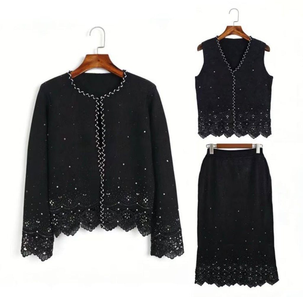 Celeste Crystal Knit Ensemble