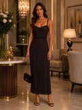Champagne Glow Maxi Dress