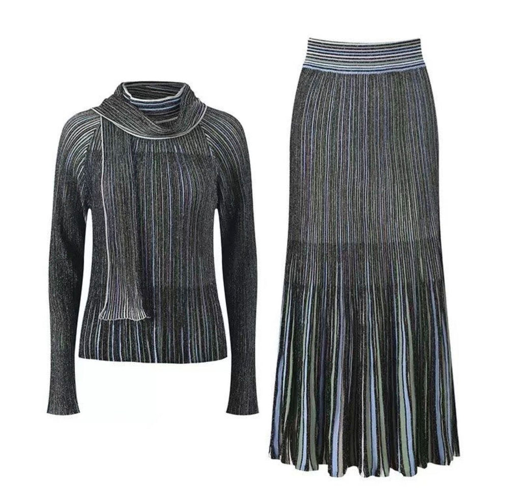 Celestina Shimmer Knit Set