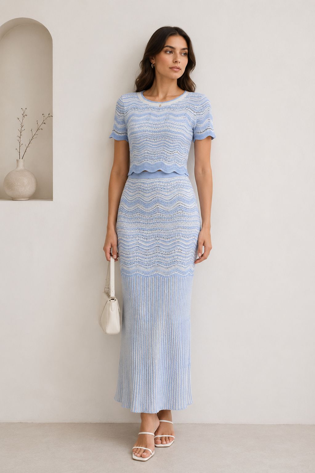 Azure Wave Knit Set