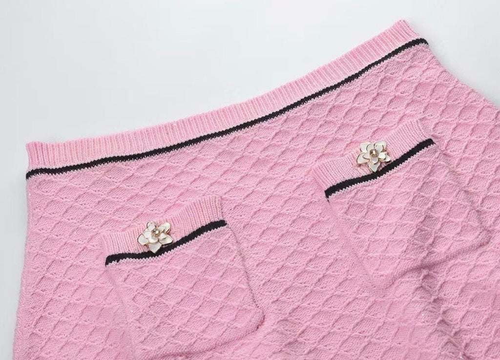 Rosalie Pink Tweed Set
