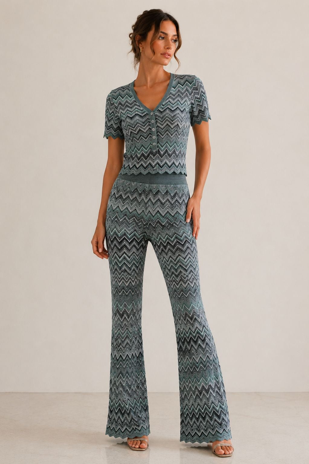 Verona Chevron Knit Set