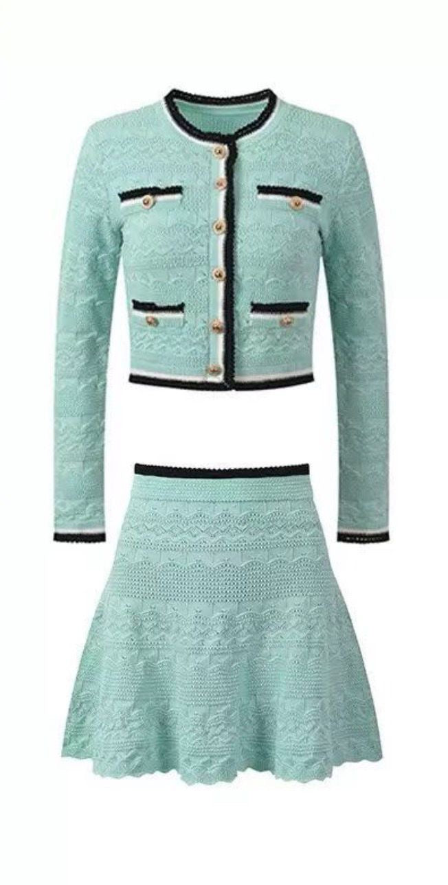 Celeste Mint Couture Set