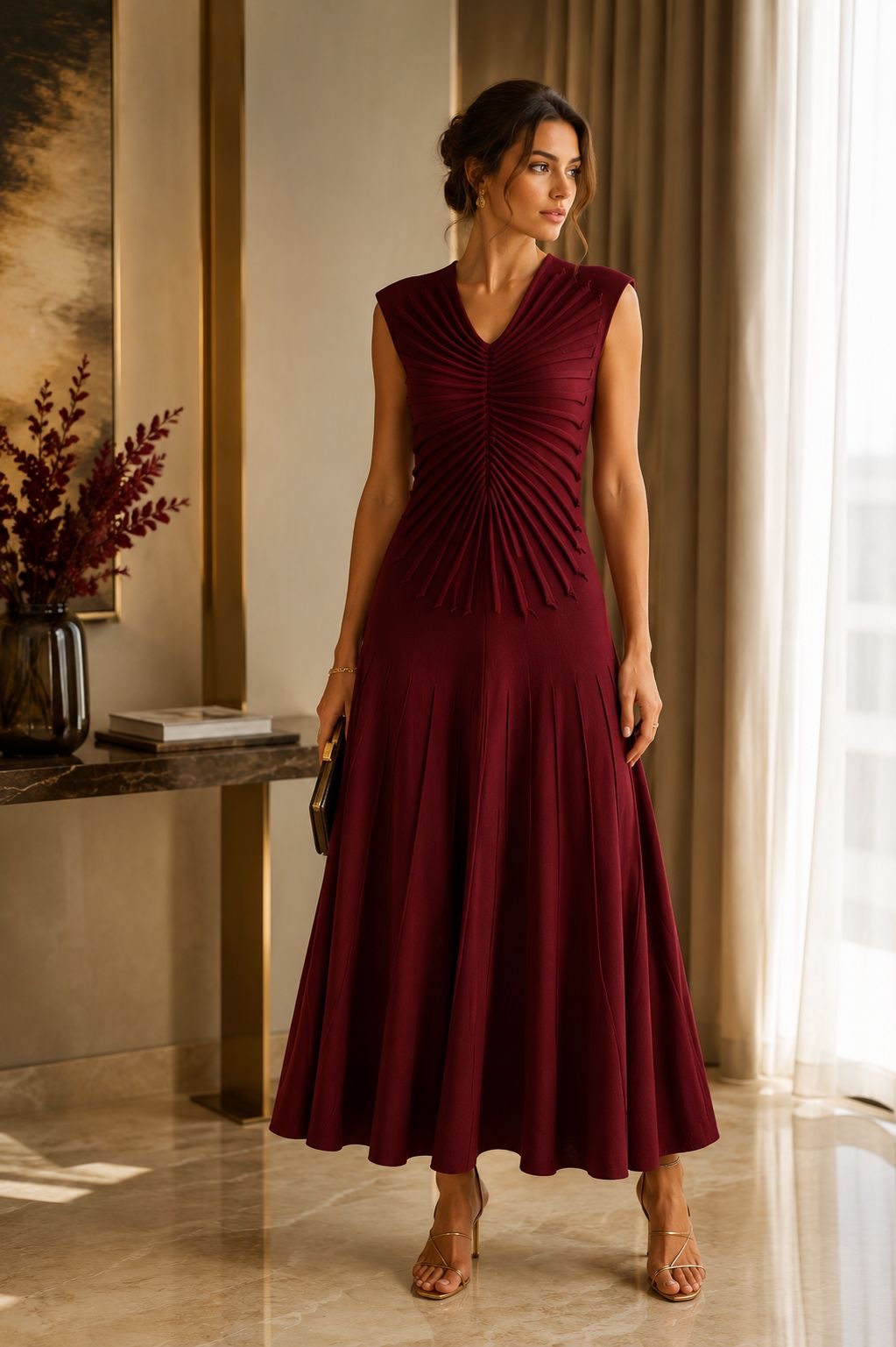 Verona Pleated Dress