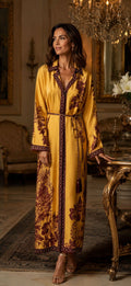 GOLDEN OASIS SILK ROBE