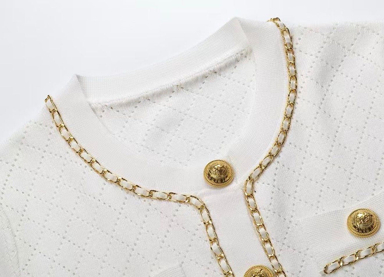 Monet Chain Knit Cardigan