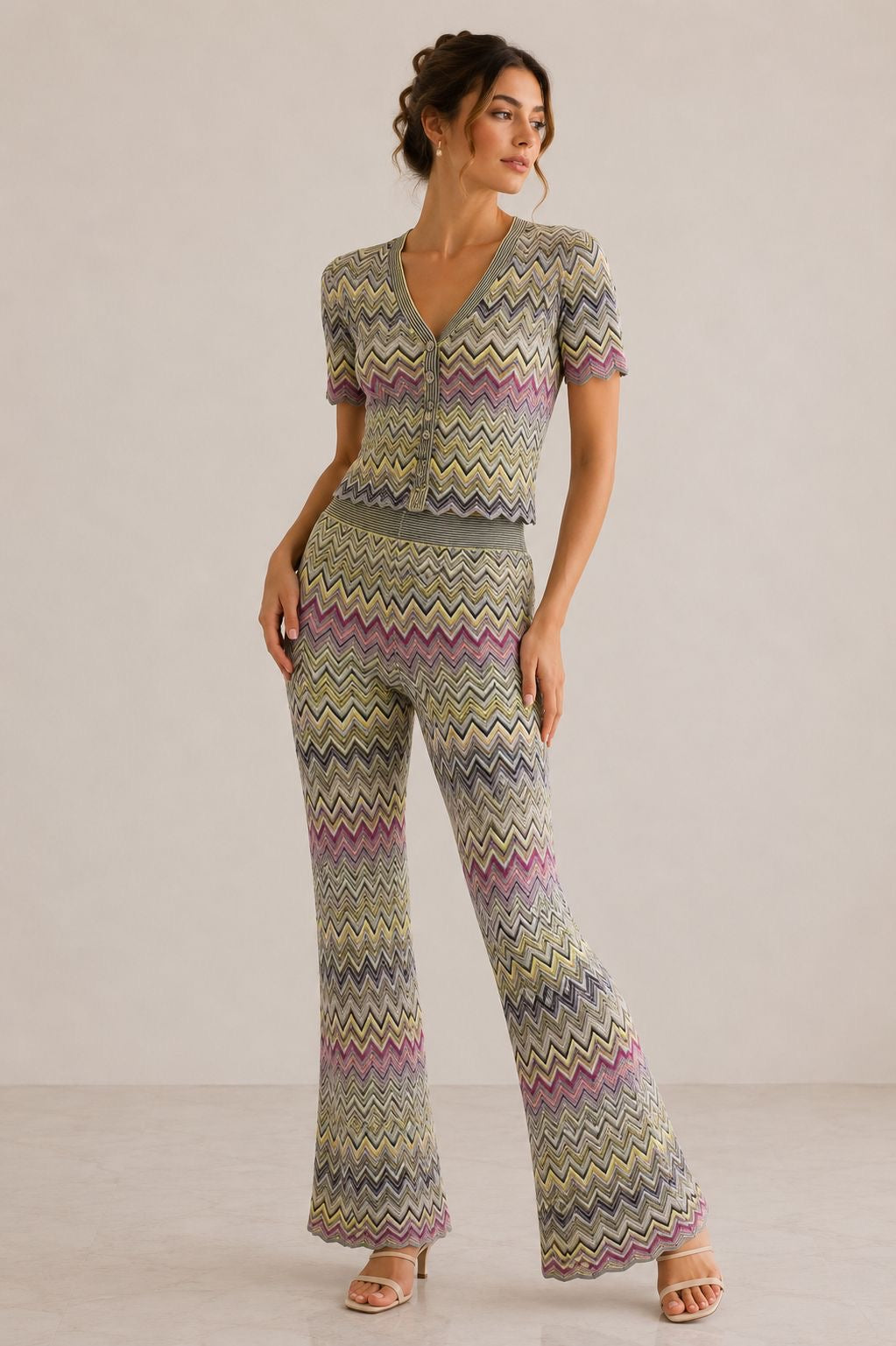 Verona Chevron Knit Set