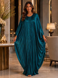 Seraphina Satin Poncho Dress