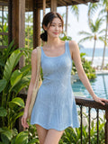 Azure Breeze Knit Dress