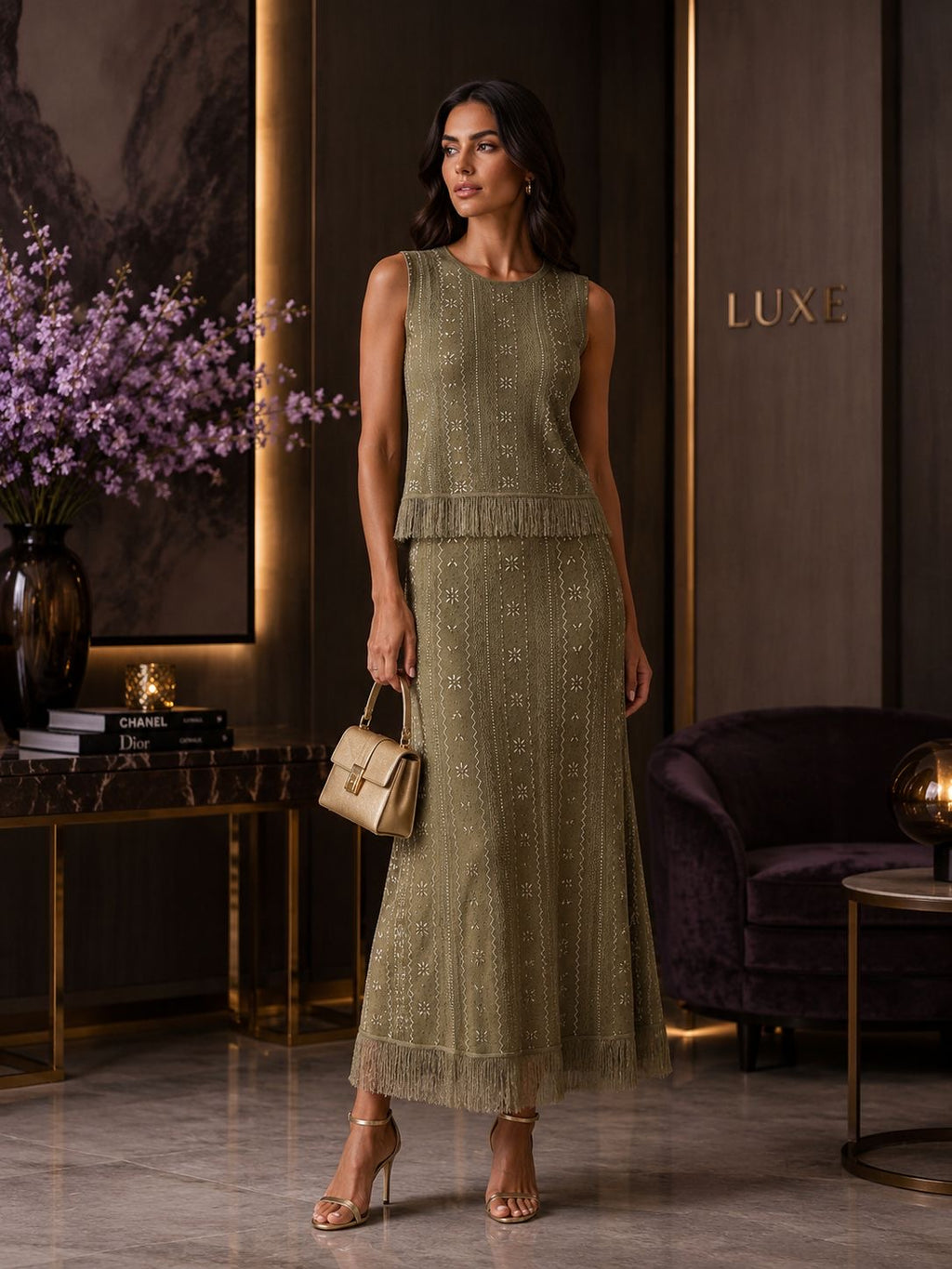 Olivia Fringe Luxe Set
