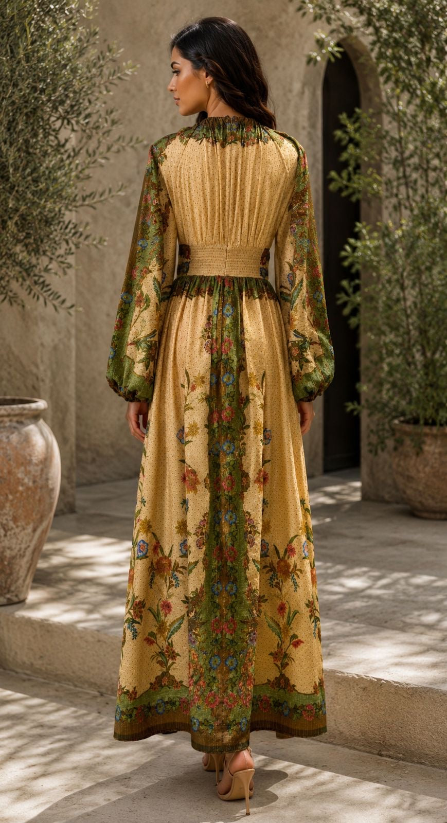 Golden Botanica Luxe Gown