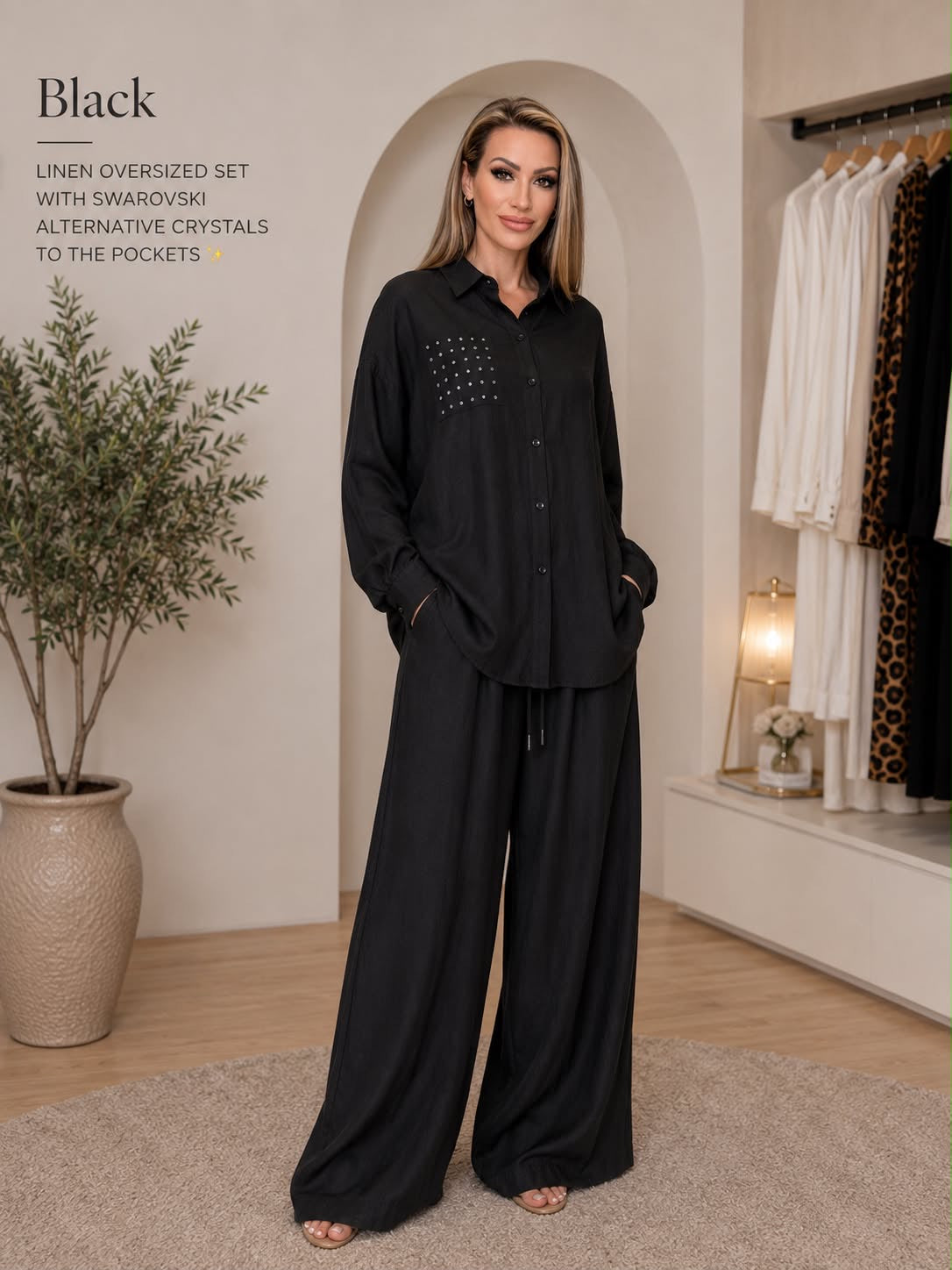 Stellar Signature Crystal Linen Set