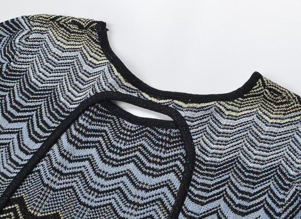 Monroe Open-Back Knit Dress
