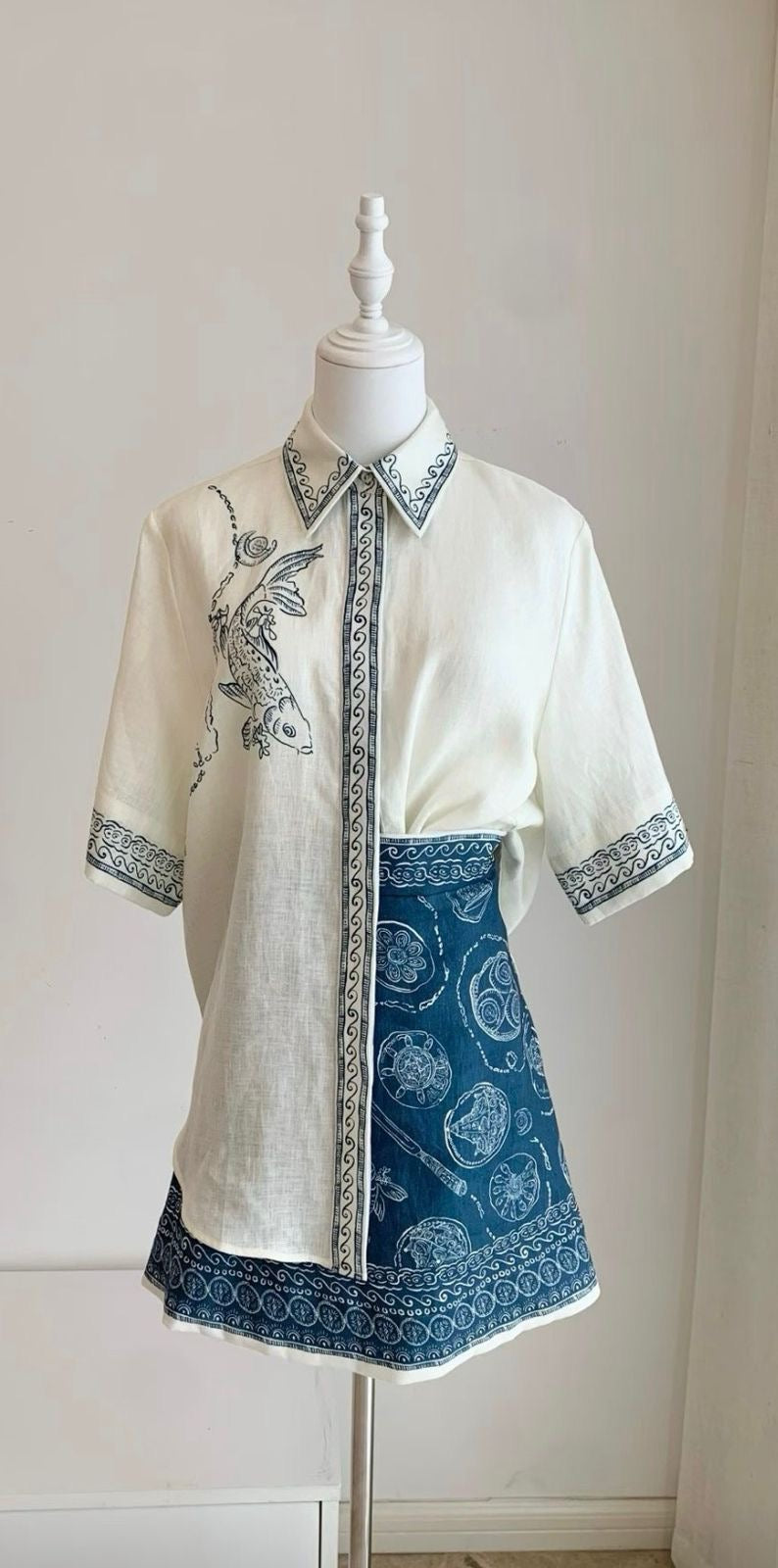 Azure Sirena Linen Set