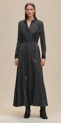 Noir Impériale Silk Dress