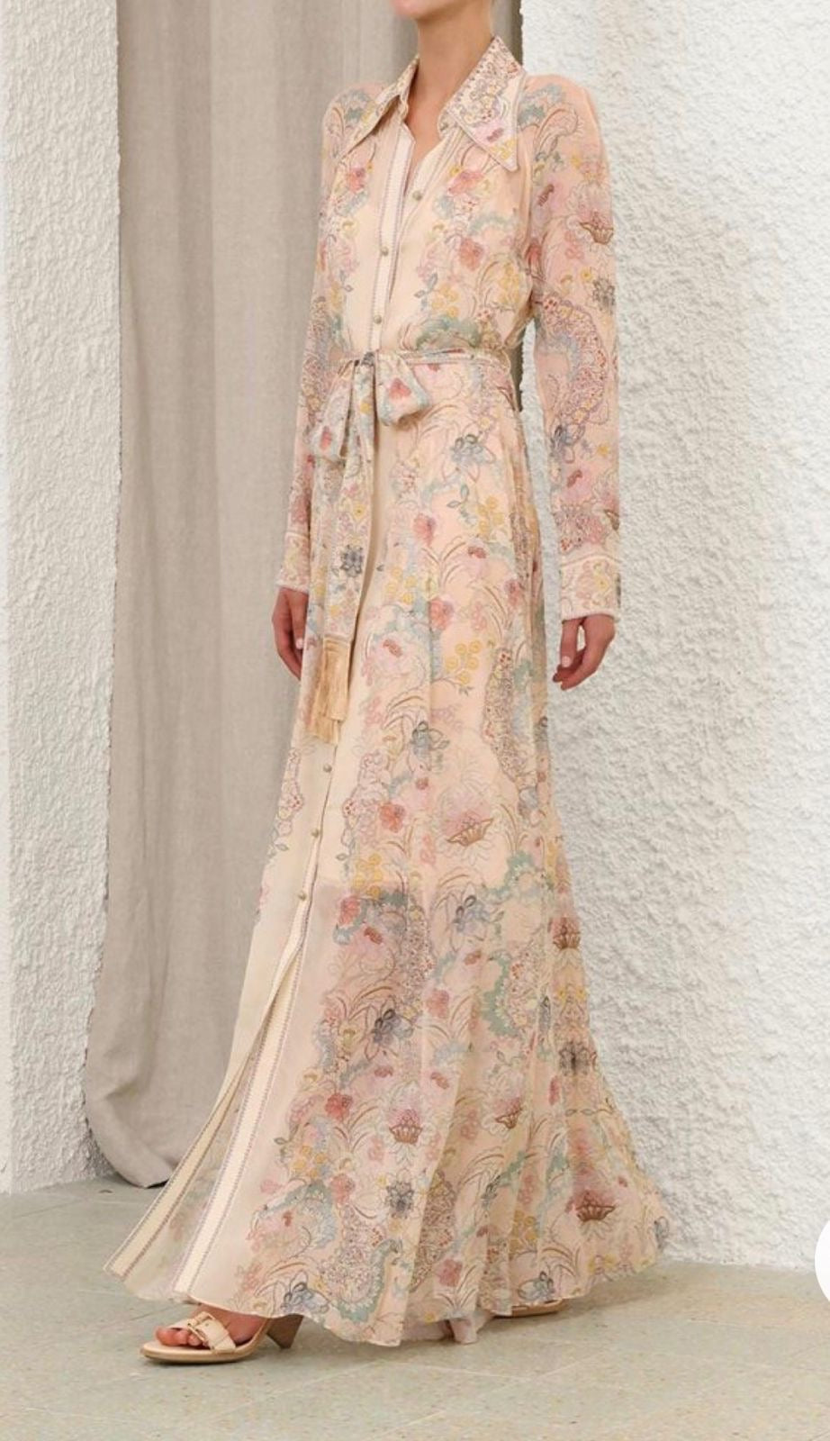 Rosé Jardin Silk Gown
