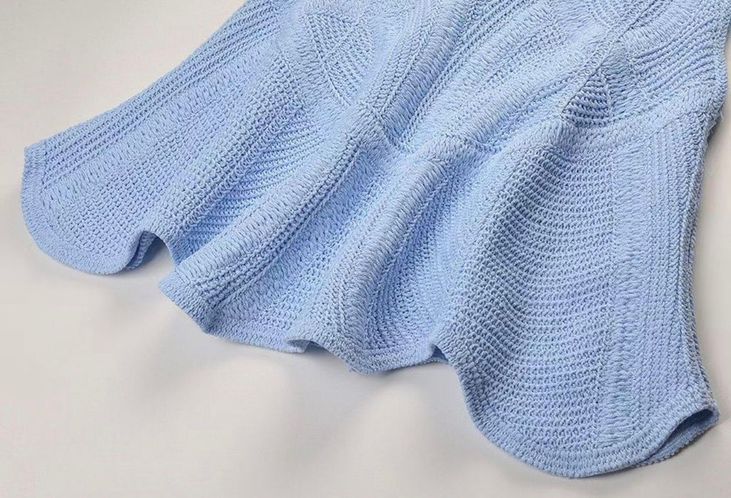 Azure Breeze Knit Dress