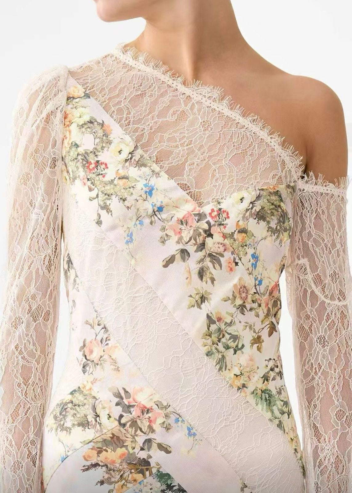 Château Fleur Silk Gown