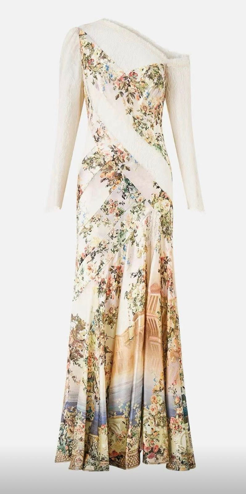 Château Fleur Silk Gown