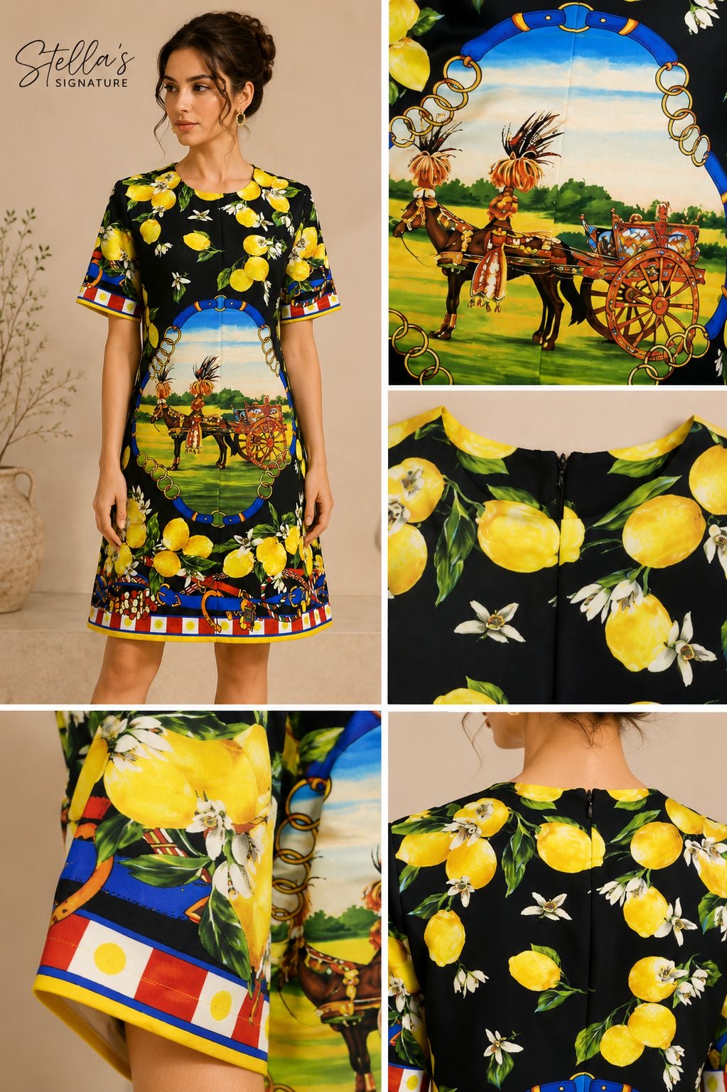 Amalfi Citrus Dress