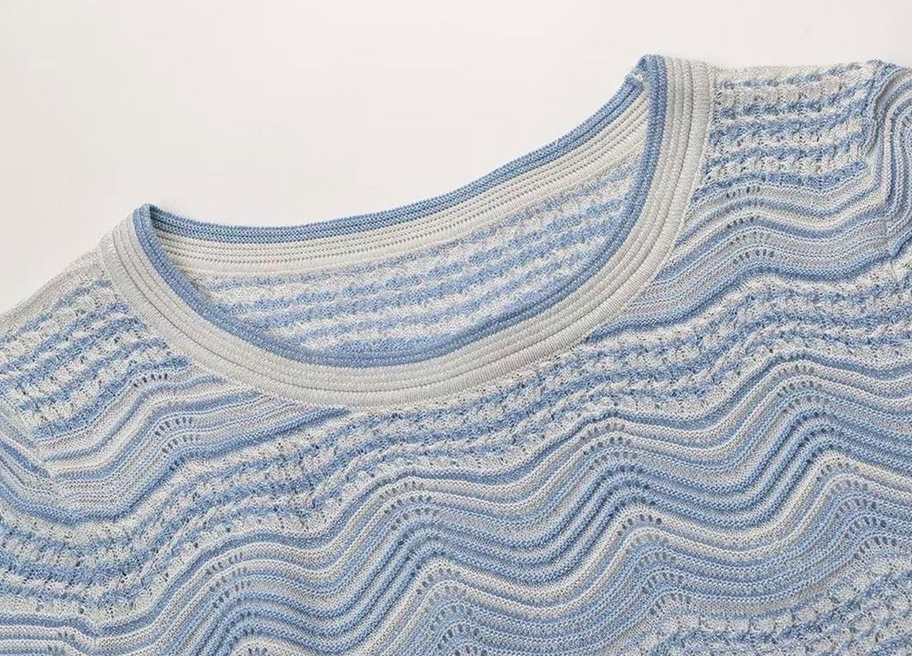 Azure Wave Knit Set
