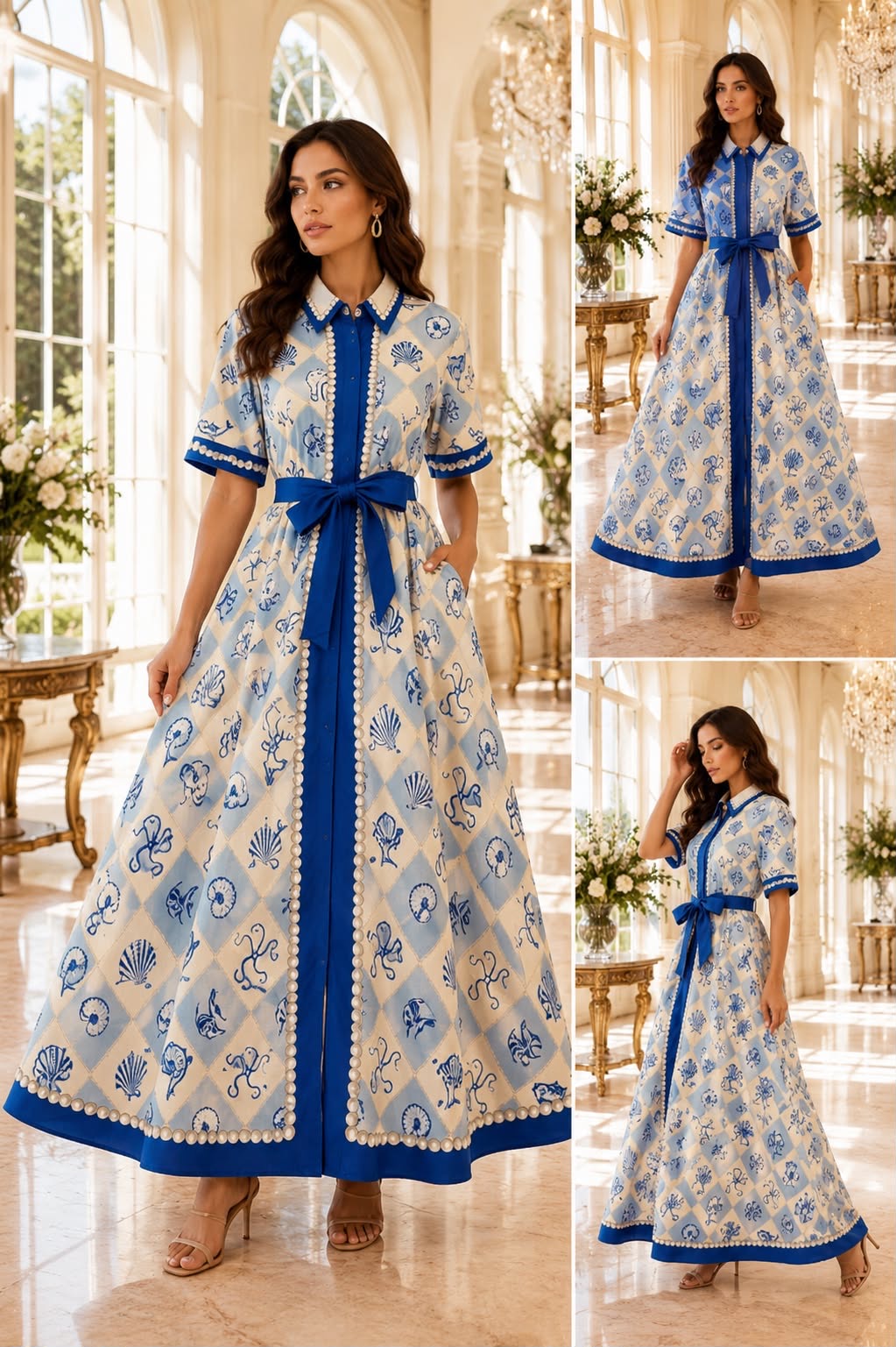 Marina Belle Linen Dress