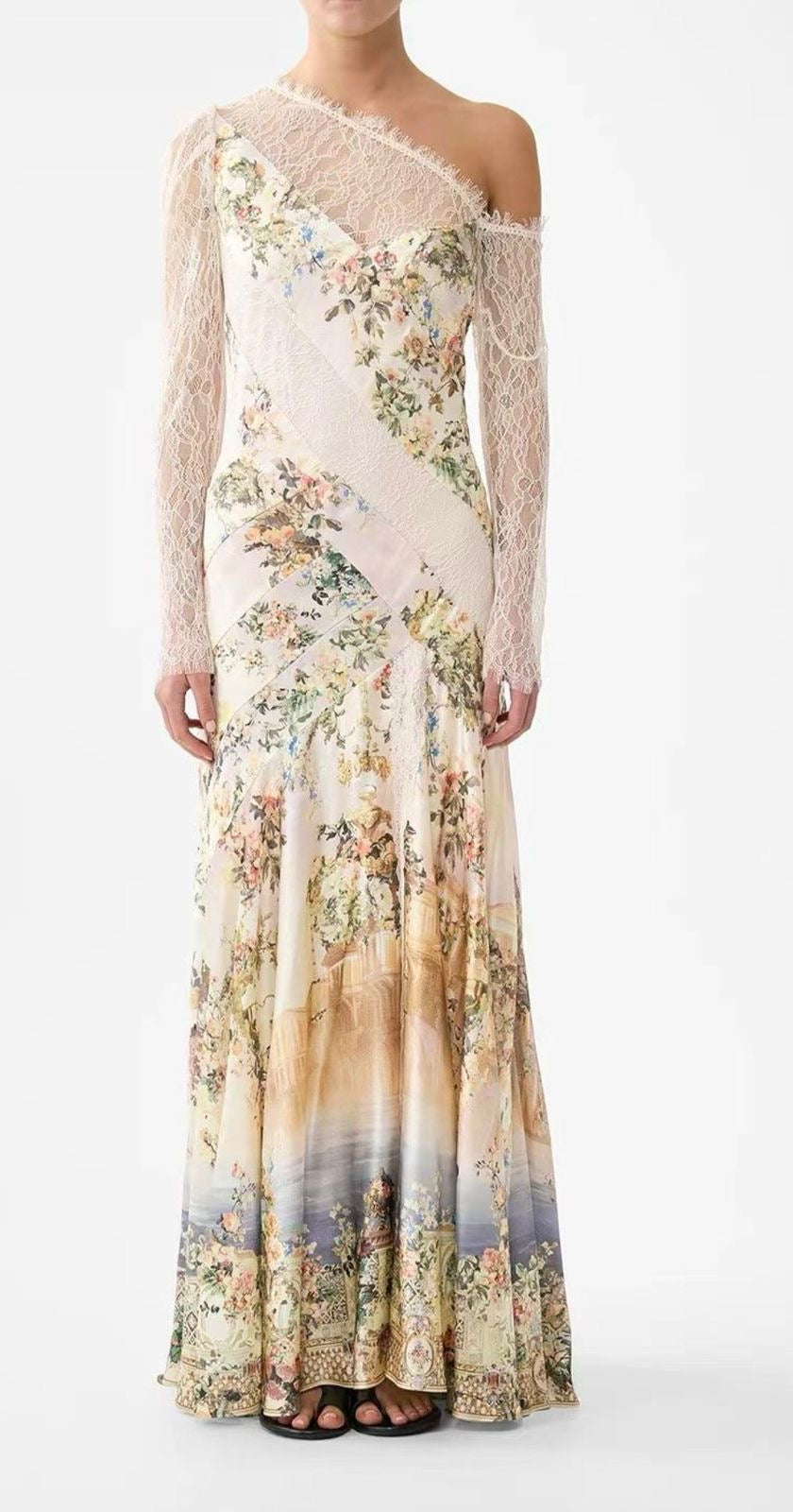 Château Fleur Silk Gown