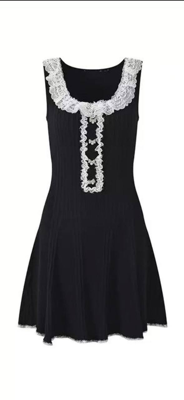 Midnight Chantilly Dress