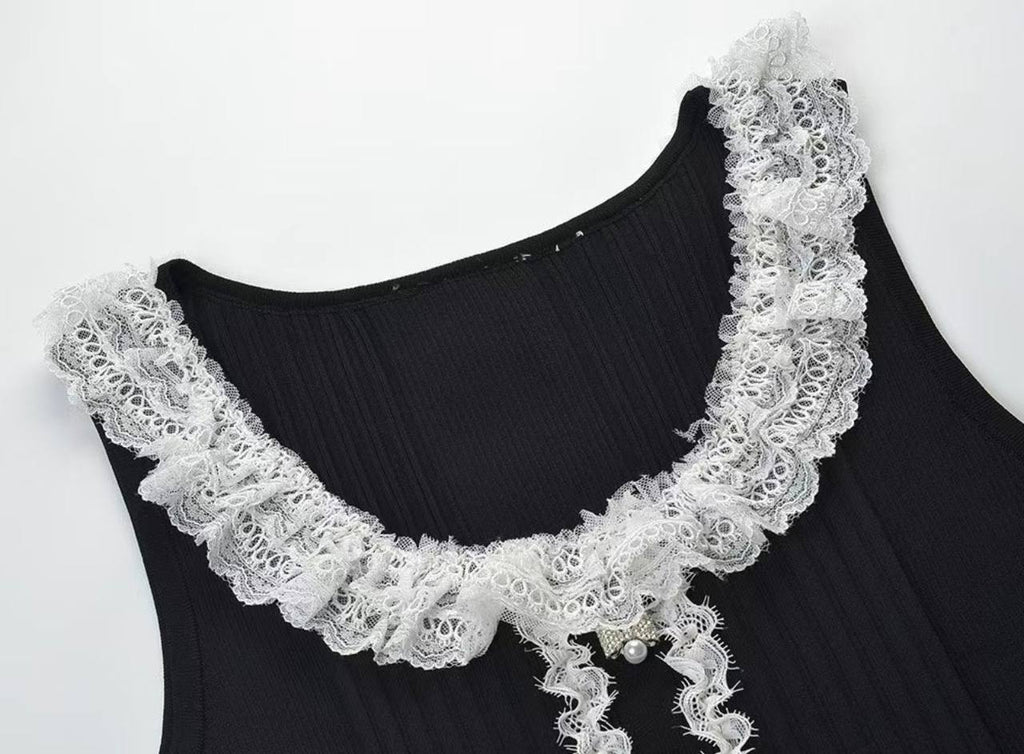 Midnight Chantilly Dress