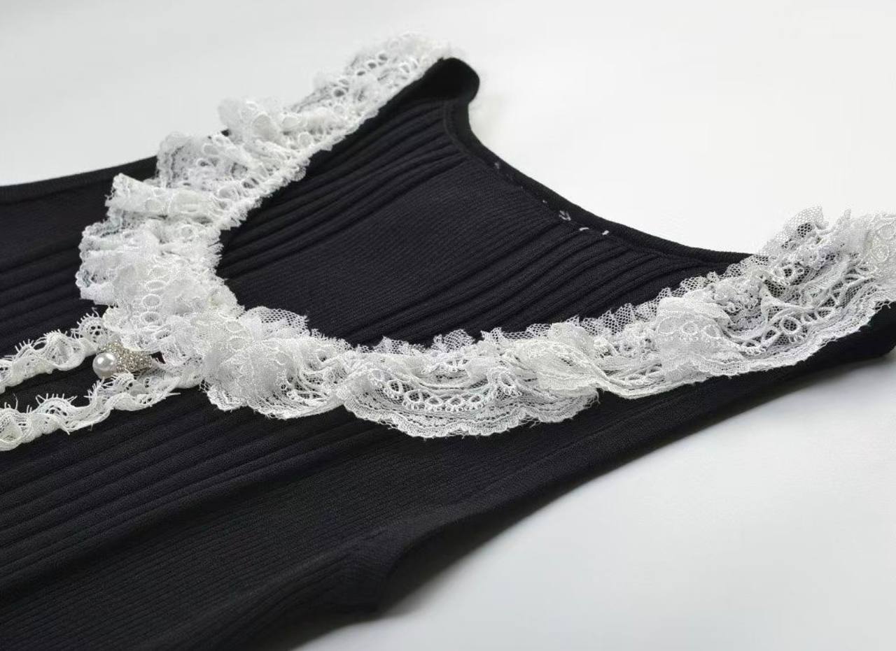Midnight Chantilly Dress
