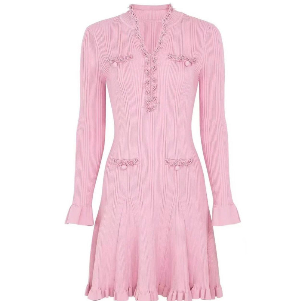 Celeste Knit Couture Dress