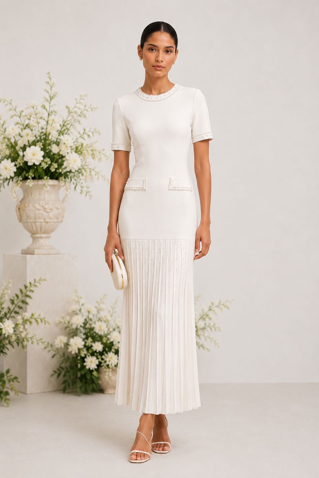 Grace Pleated Dress