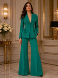 Emerald Corset Couture Suit
