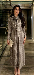 Château Monogram Silk Gown
