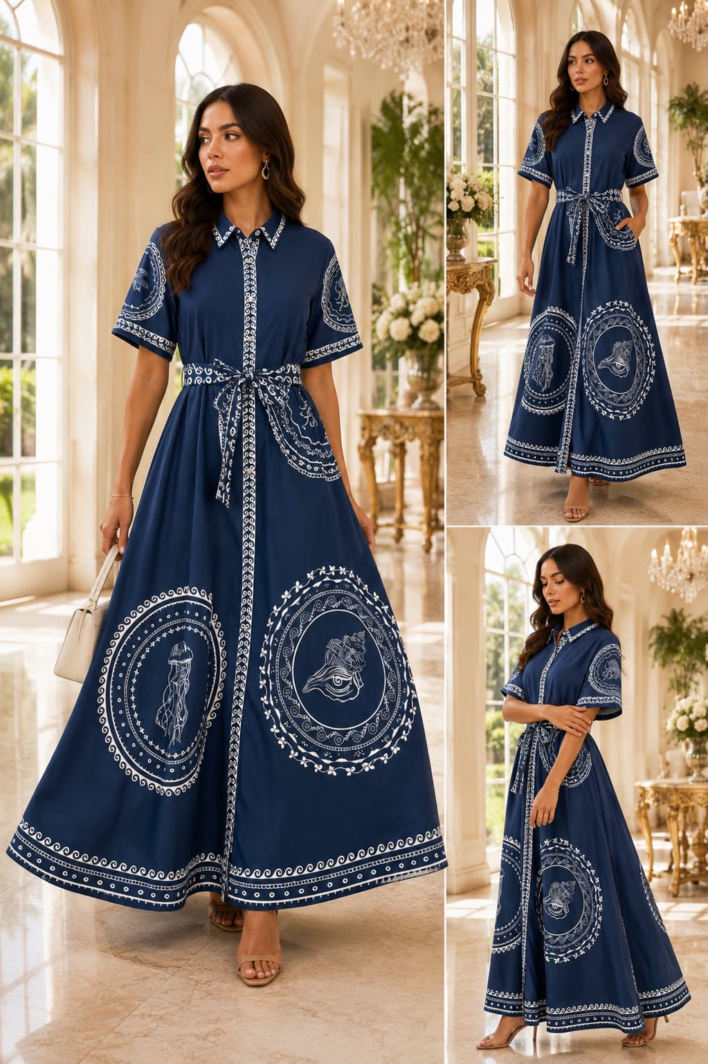 Marina Belle Linen Dress