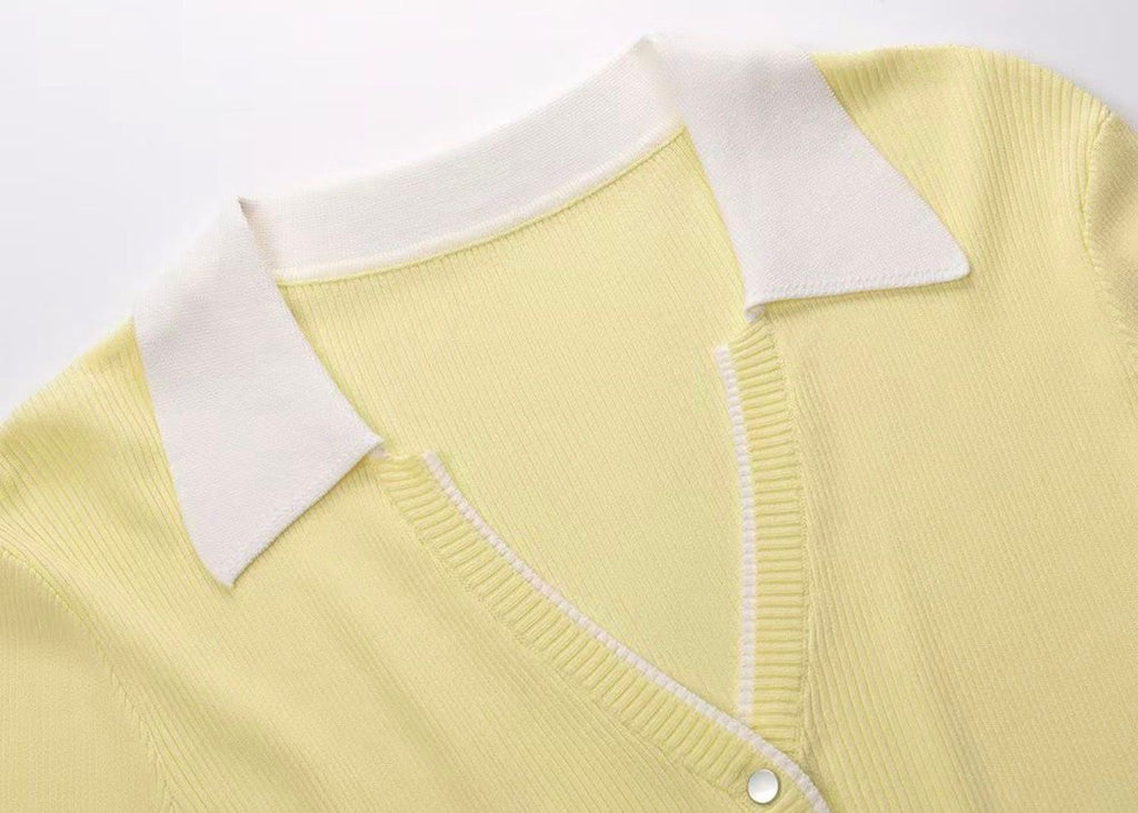 Capri Knit Polo Top