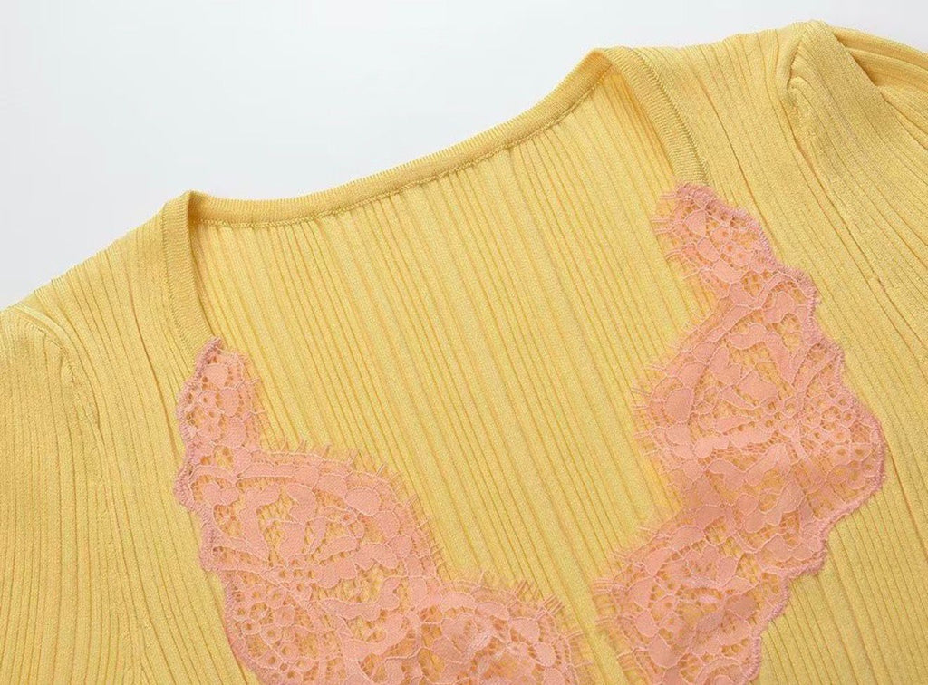 Rosalie Lace Knit Top
