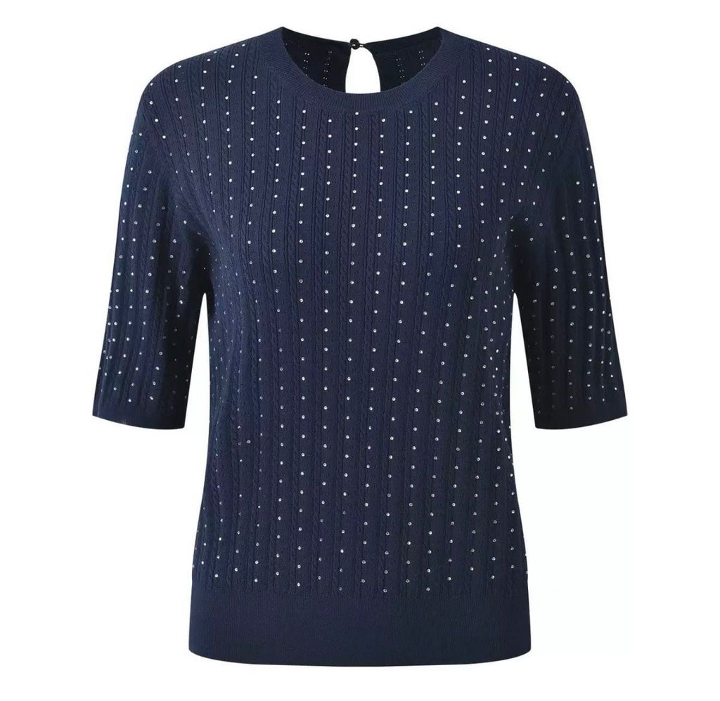 Monarch Crystal Knit Top