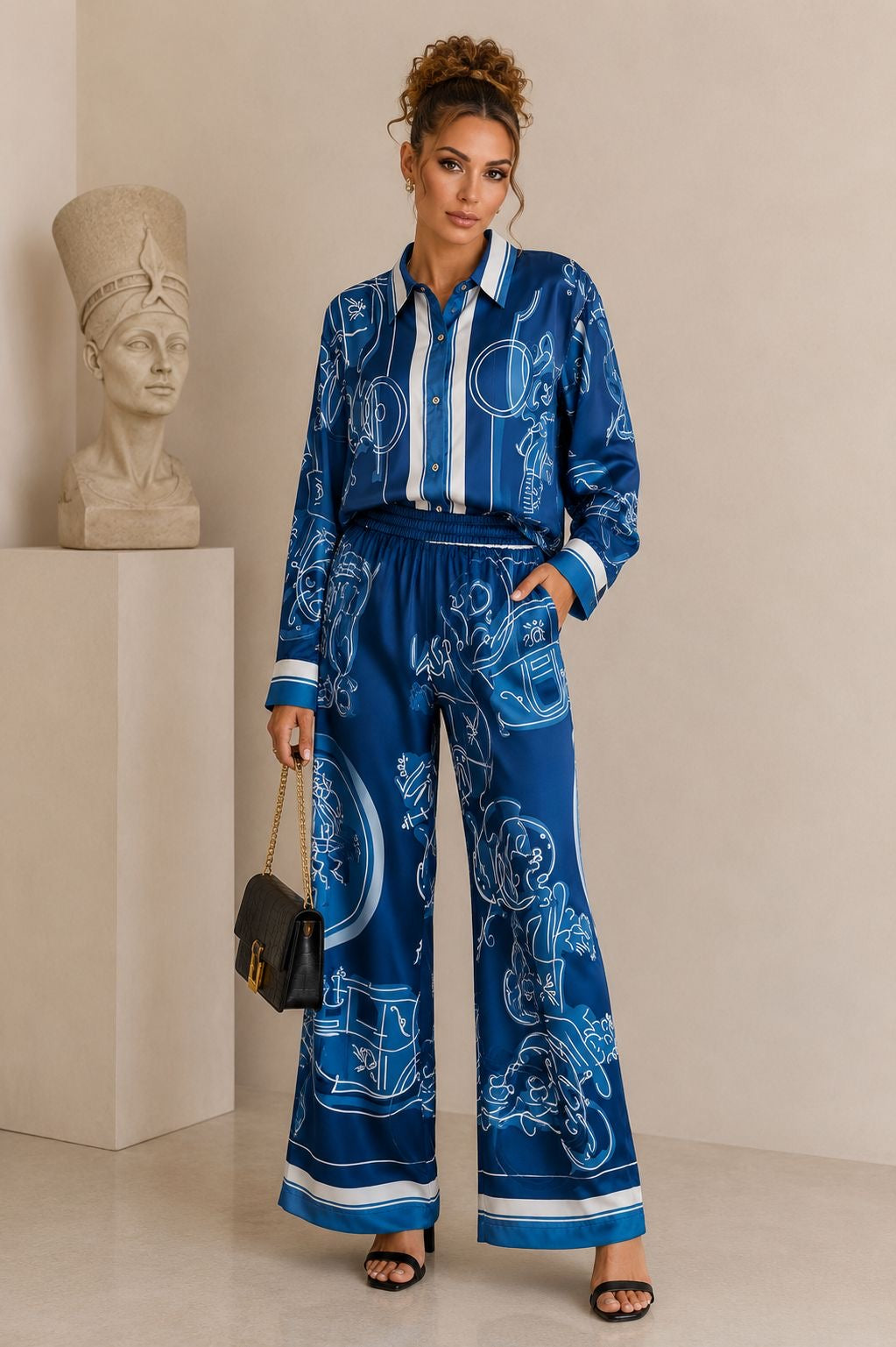 Royal Satin Luxe Co-Ord Set