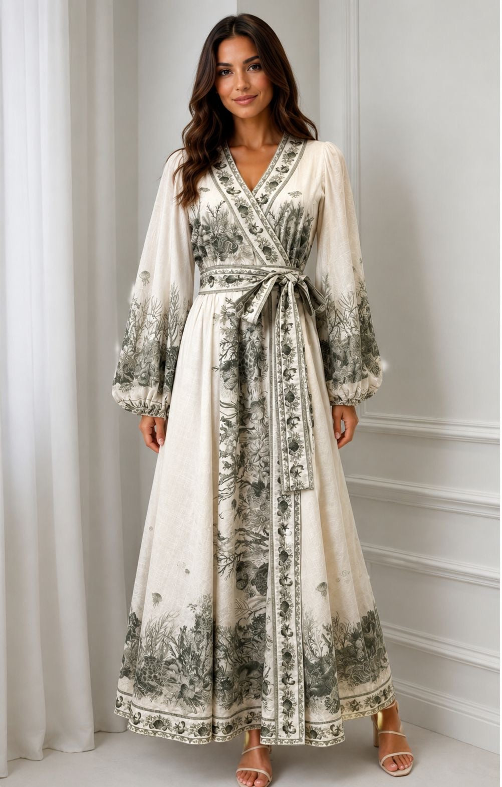 Ivory Botanica Cotton Dress