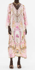 Château Rosé Silk Kaftan