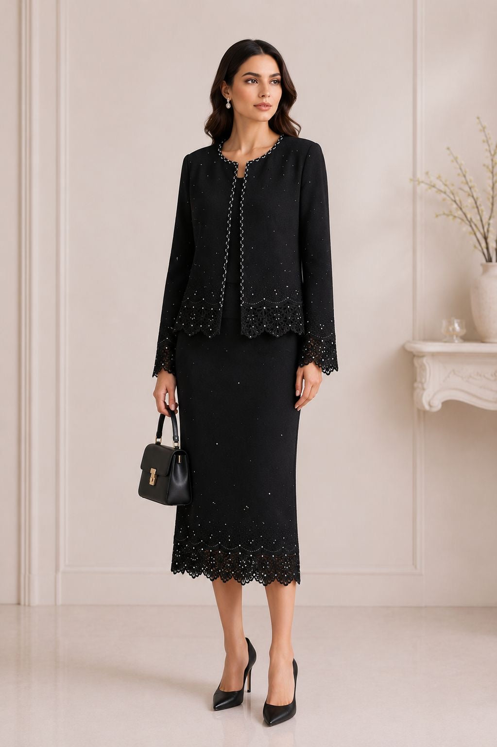 Celeste Crystal Knit Ensemble