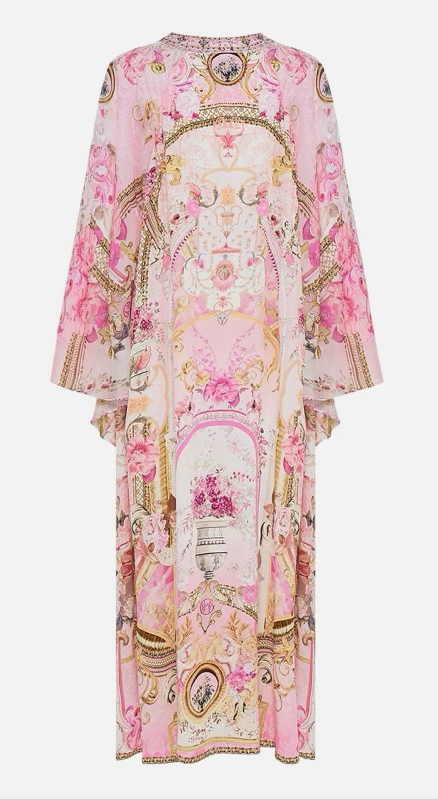 Château Rosé Silk Kaftan