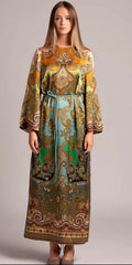 The Celestial Oasis Silk Gown