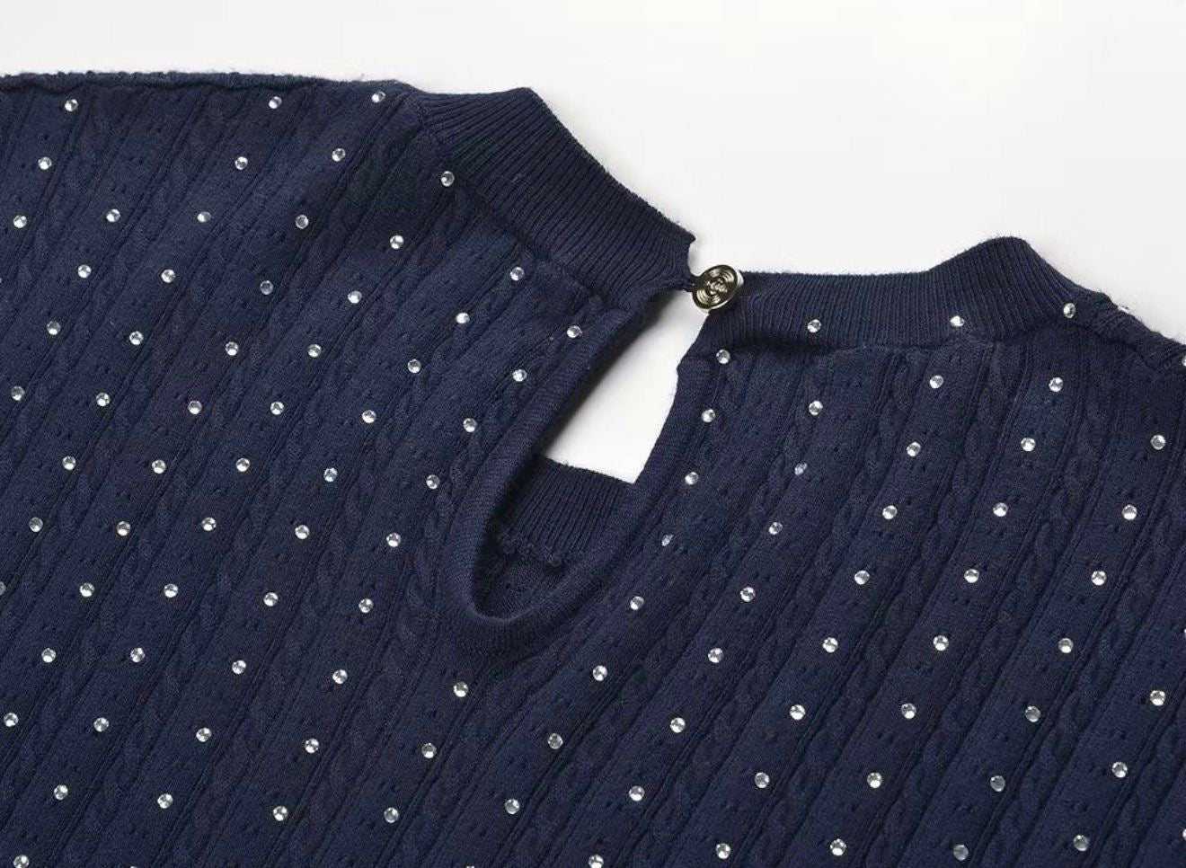 Monarch Crystal Knit Top