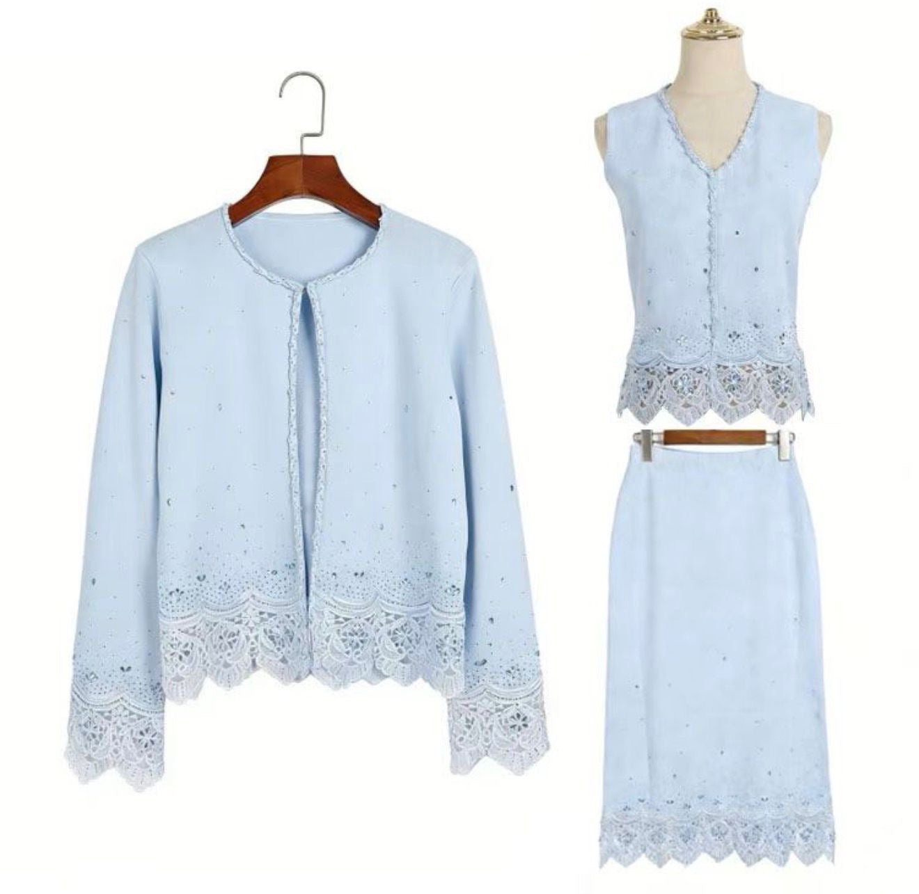 Celeste Crystal Knit Ensemble